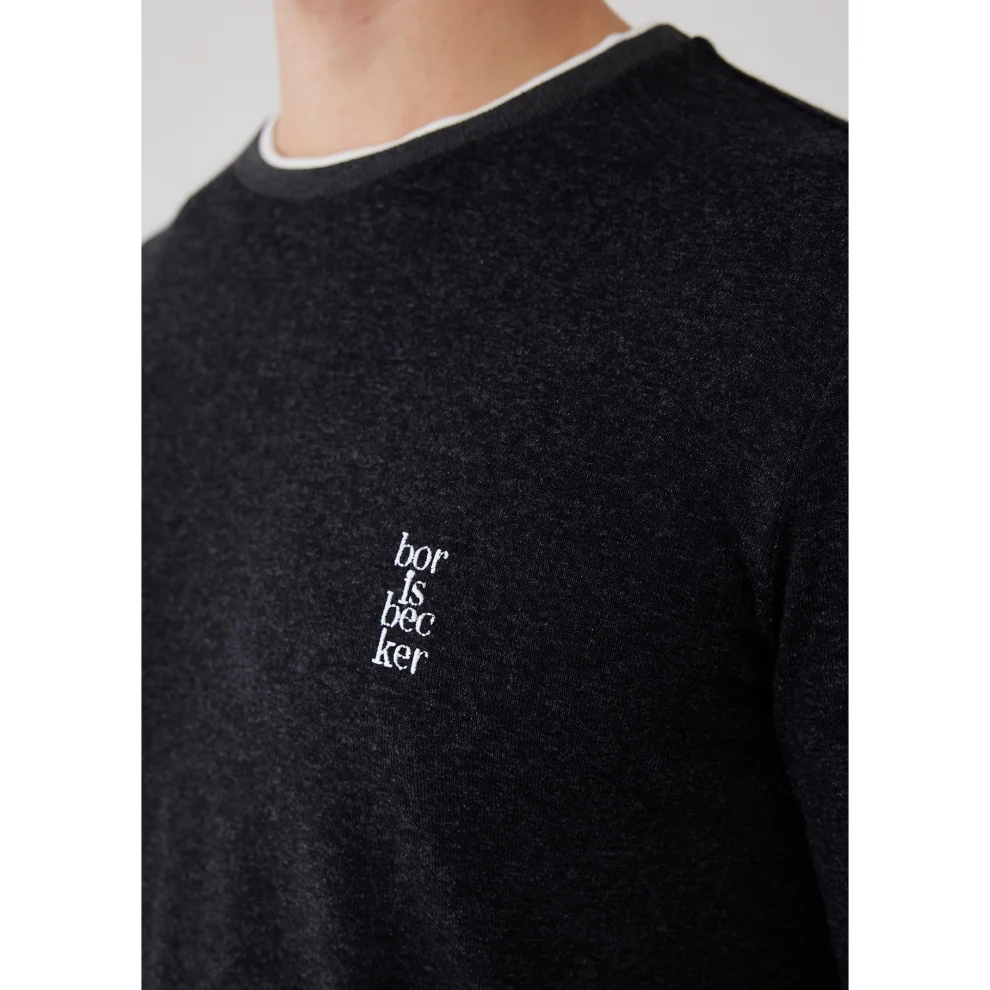 Boris Becker - Logo Detailed Knitting Sweat