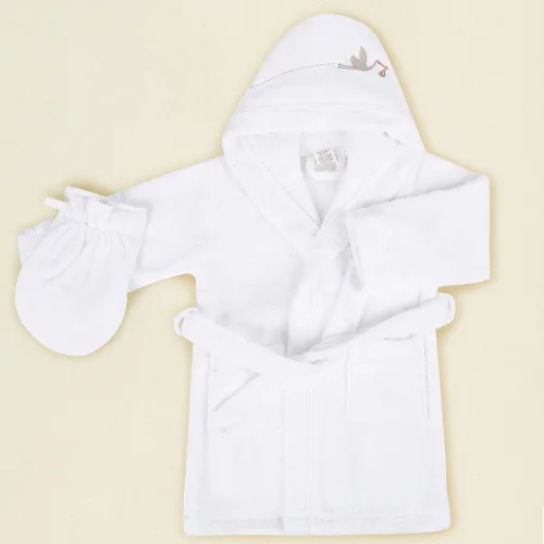 İrya - Bebe Marin Child Bathrobe + Scrubbing Mitt