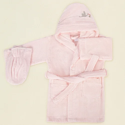 İrya - Bebe Marin Child Bathrobe + Scrubbing Mitt