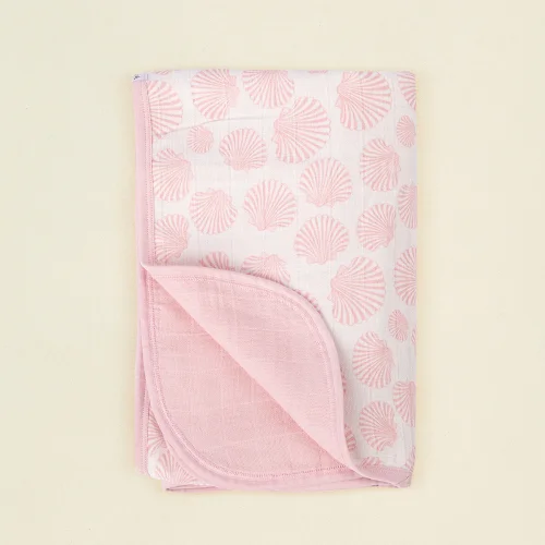 İrya - Bebe Marin Seashell Muslin Baby Blanket Antarctic 120x120