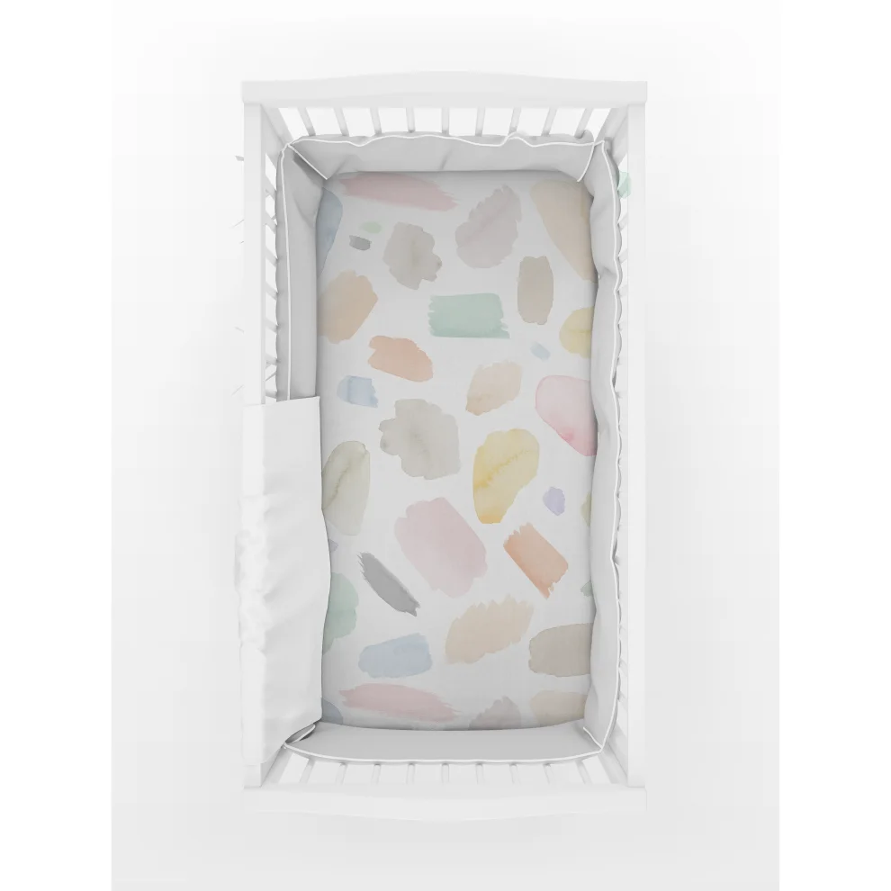 Pop by Gaea - Watercolor Brushes Duvet Cover
