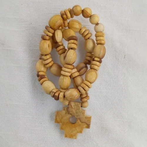 Miebox Rituals - Pearl Of The Spiritual Path: Palo Santo And Chakana Necklace (inca Cross Necklace)