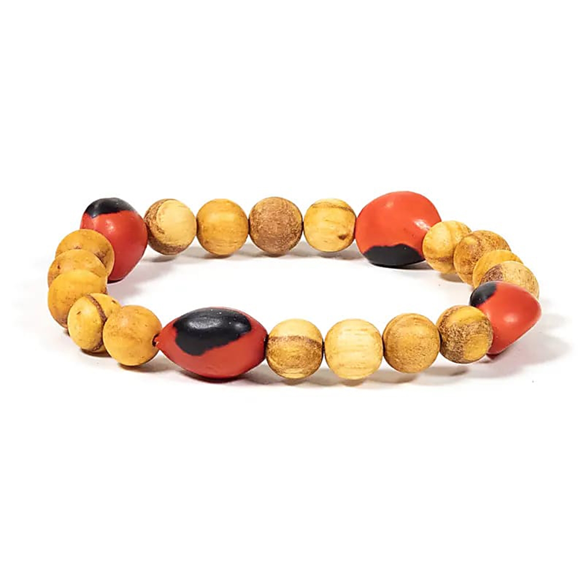 Harmonious Energy Flow Bracelet: Palo Santo And Huayruro Touch