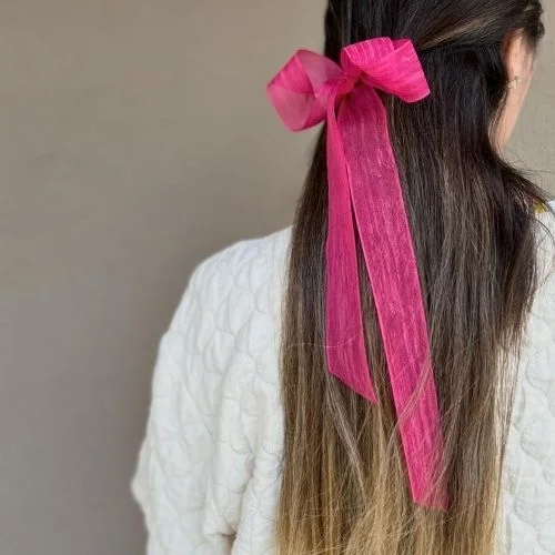 Merrie - Pink Hair Bow