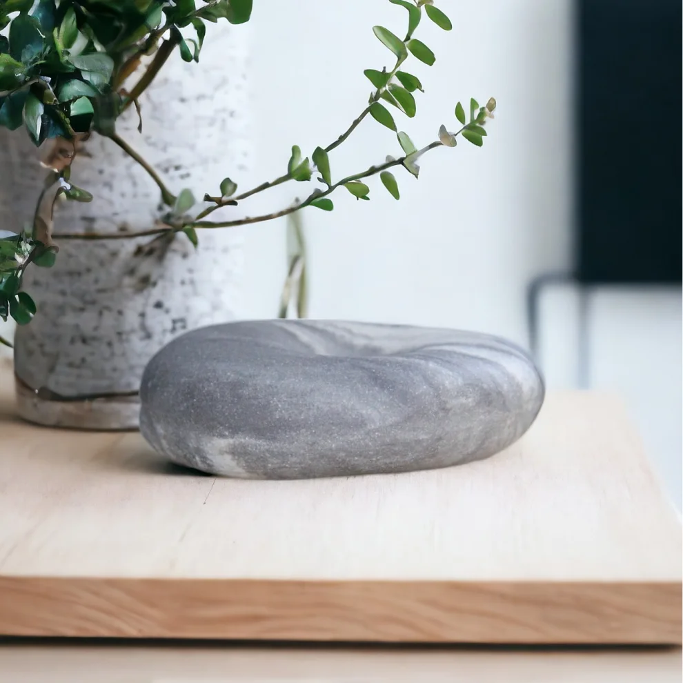 Plant in da House - El Yapımı Mermer Desenli Stoneware Seramik Buhurdanlık