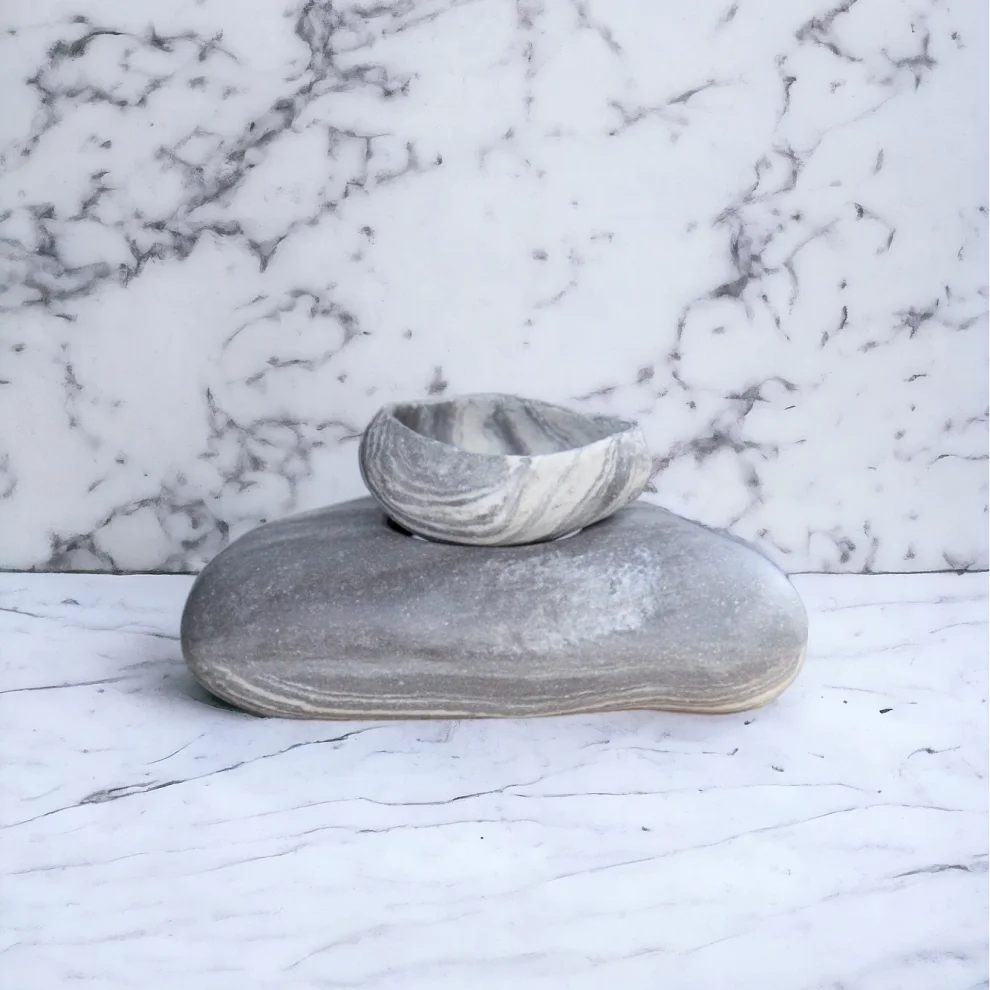 Plant in da House - Handmade Marble Patterned Stoneware Ceramic Censer - Il