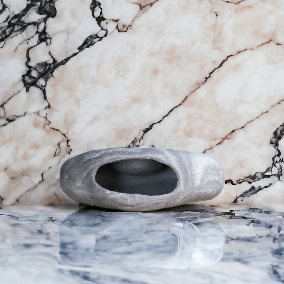 Plant in da House - Handmade Marble Patterned Stoneware Ceramic Censer - Ill