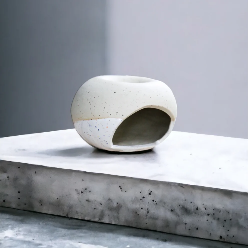 Plant in da House - Handmade Stoneware Ceramic Censer -ıv