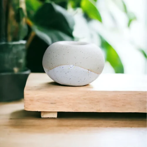 Plant in da House - Handmade Stoneware Ceramic Censer -ıv