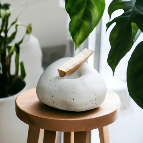 Plant in da House - El Yapımı Stoneware Seramik Buhurdanlık - Vll