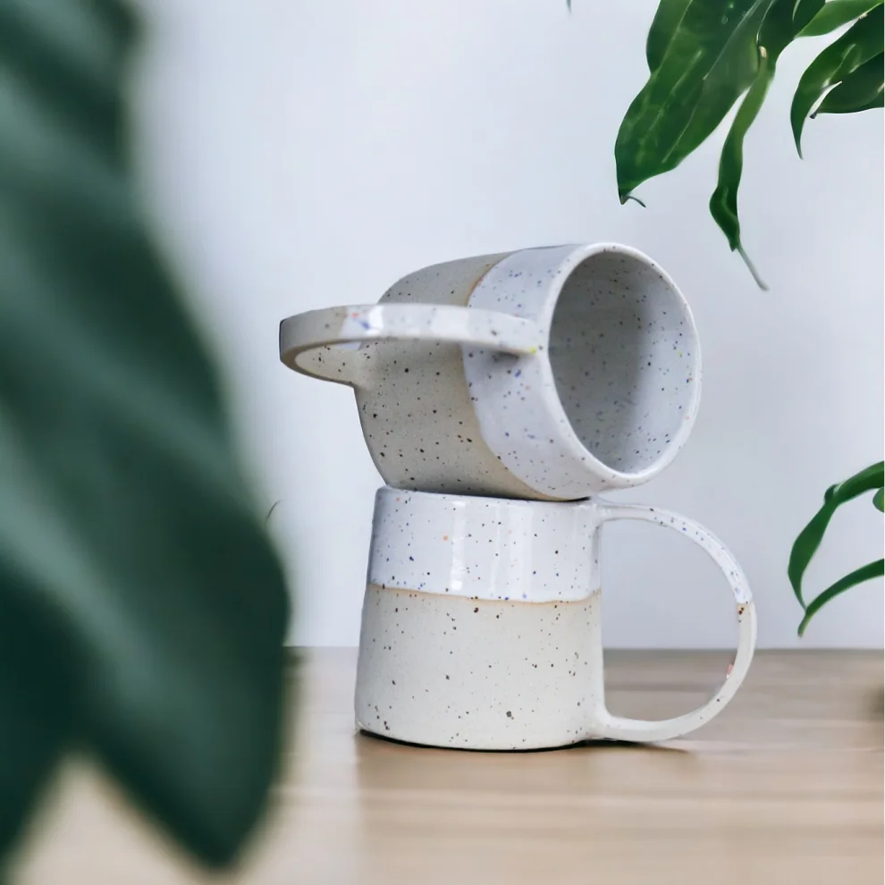 Plant in da House - Stoneware Ceramic Coffee Cup - Il