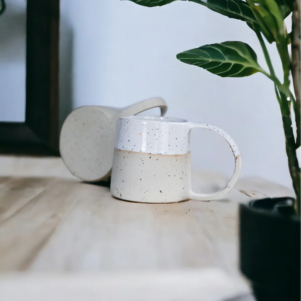 Plant in da House - Stoneware Ceramic Coffee Cup - Il