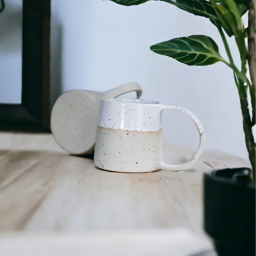 Plant in da House - Stoneware Seramik Kahve Fincanı - Il