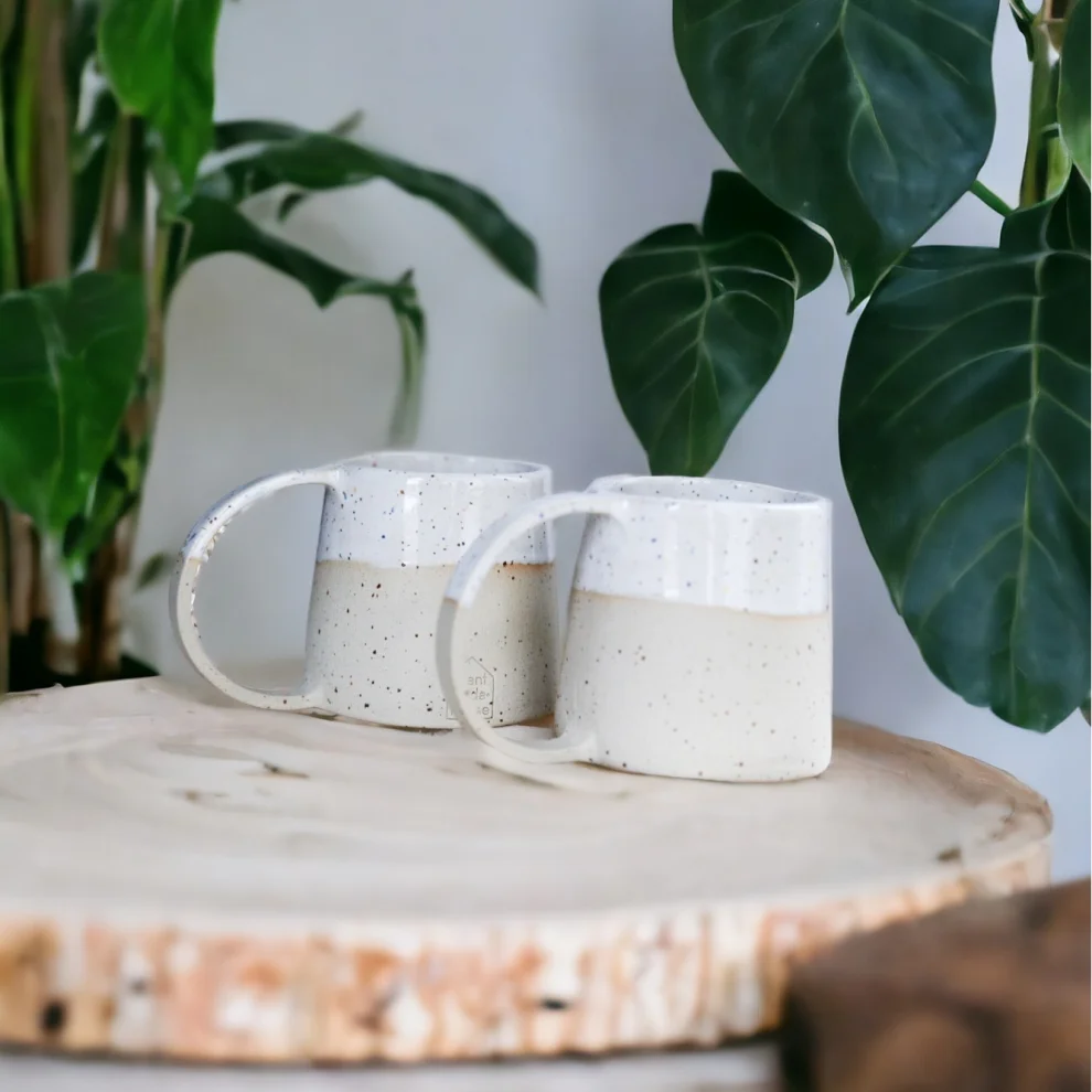 Plant in da House - Stoneware Seramik Kahve Fincanı - Il