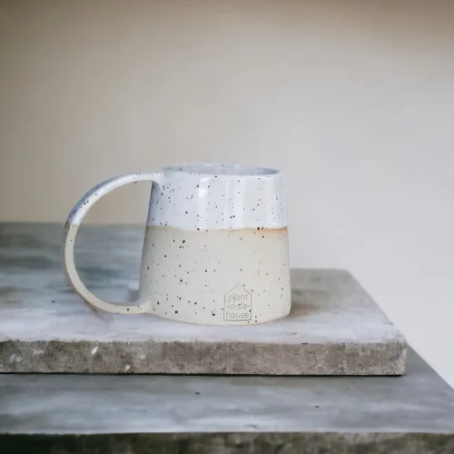 Plant in da House - Stoneware Seramik Kahve Fincanı - Il