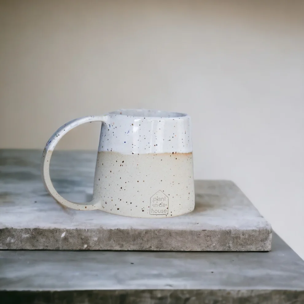 Plant in da House - Stoneware Ceramic Coffee Cup - Il