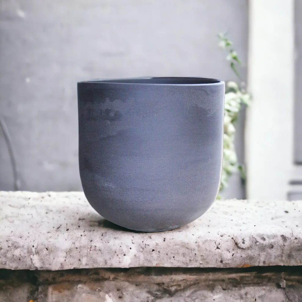 Plant in da House - Stoneware Ceramic Plant Flower Pot