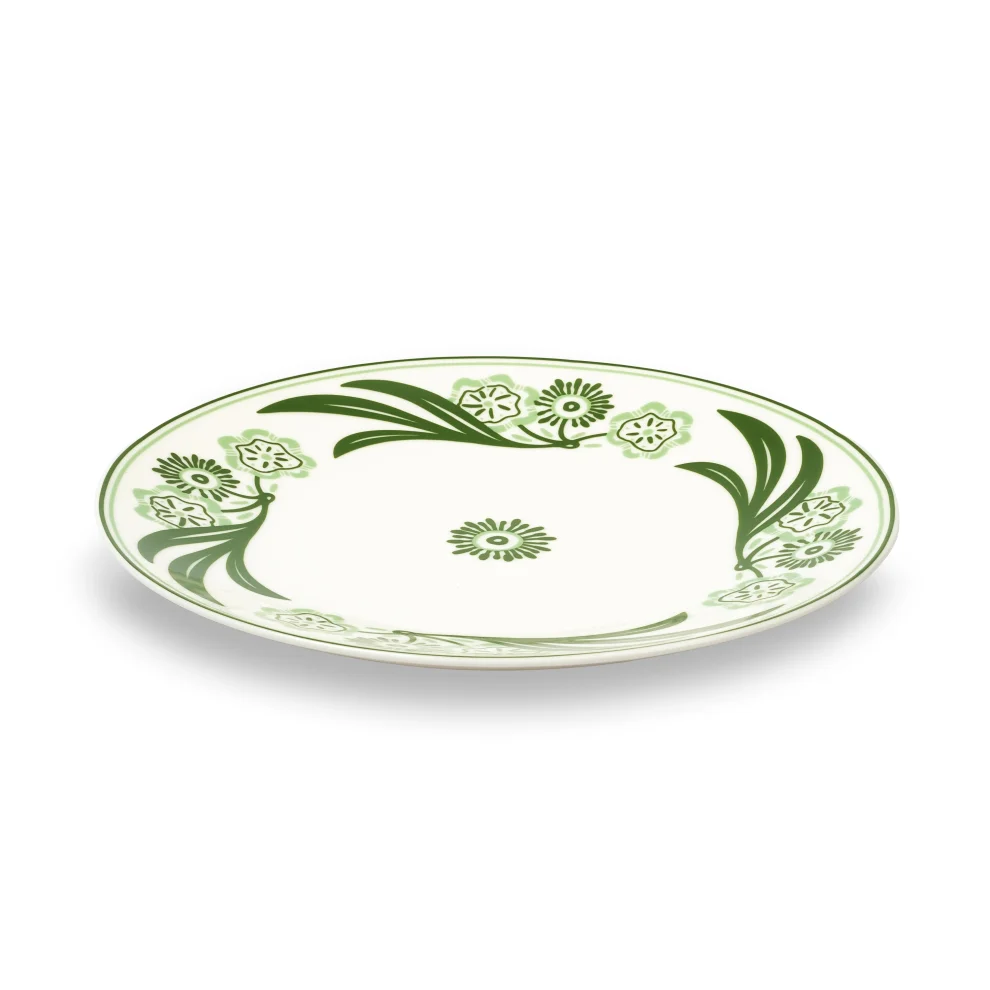 Saveria Living - Emerald Rosemary Porcelain Plate