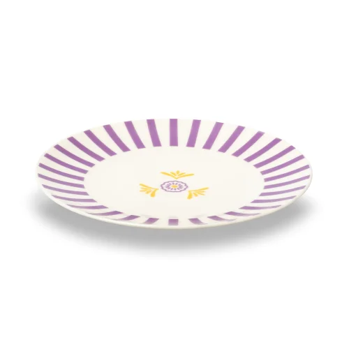 Saveria Living - Pink Etoile Porcelain Plate