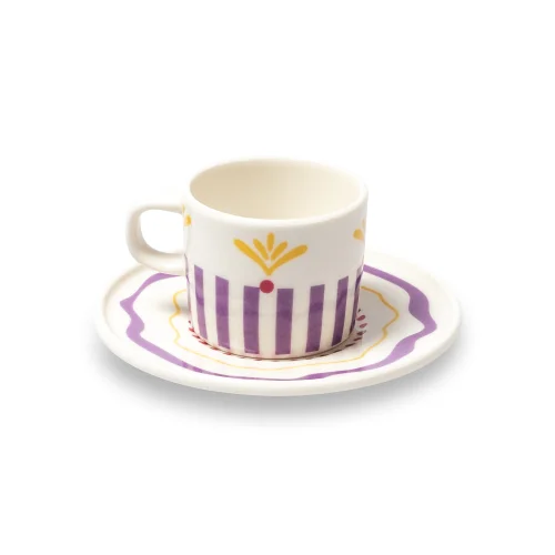 Saveria Living - Toile Porcelain Cofee Cup
