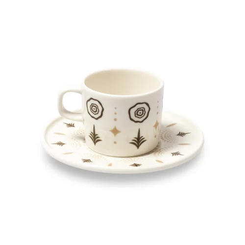 Saveria Living - Sandy Porcelain Coffee Cup