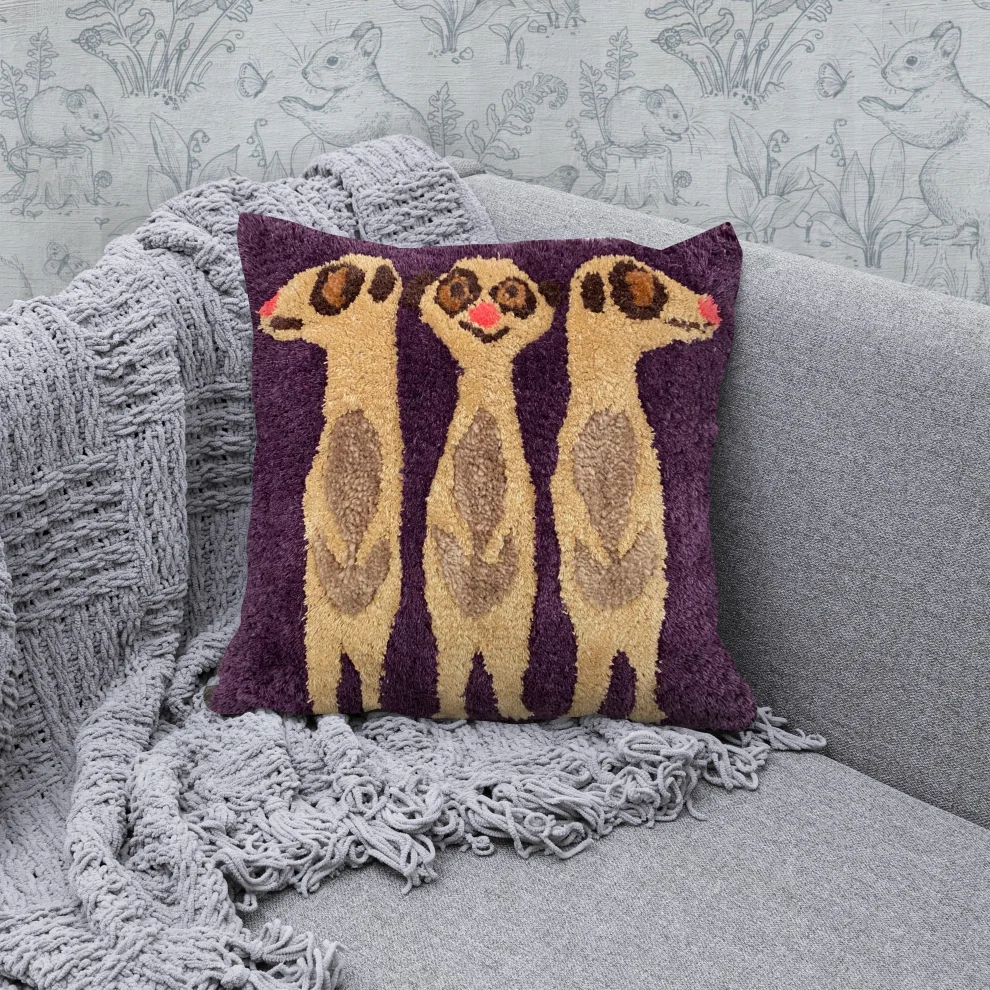 Fille a Fille Design Studio - Meerkat Pillow