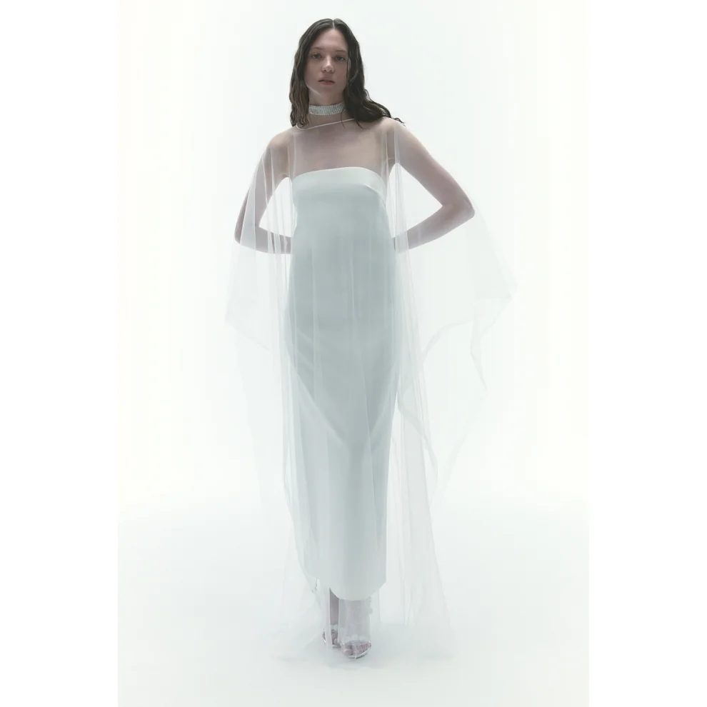 Karrla - Celeste Tulle Cape Pelerin