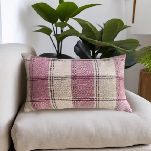 Miliva Home - Plaid Woven Throw Pillow Cover