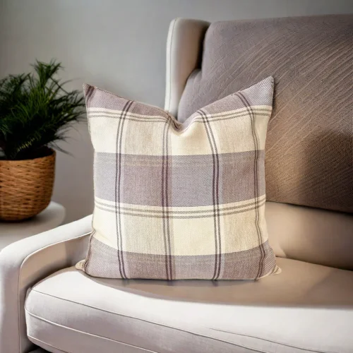 Miliva Home - Plaid Woven Throw Pillow Cover