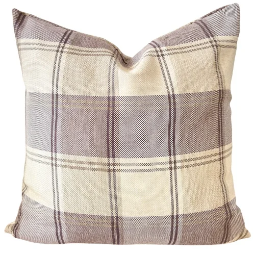Miliva Home - Plaid Woven Throw Pillow Cover