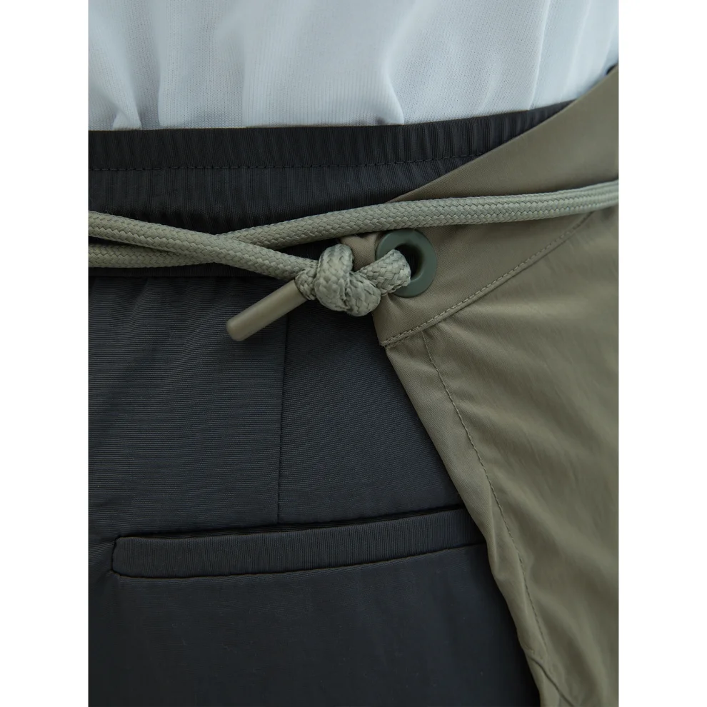 Monublue - Parachute Half Apron