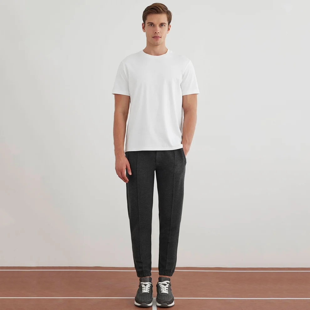 Boris Becker - Jogger Pants From Knitted Fabric L Anthracite | hipicon