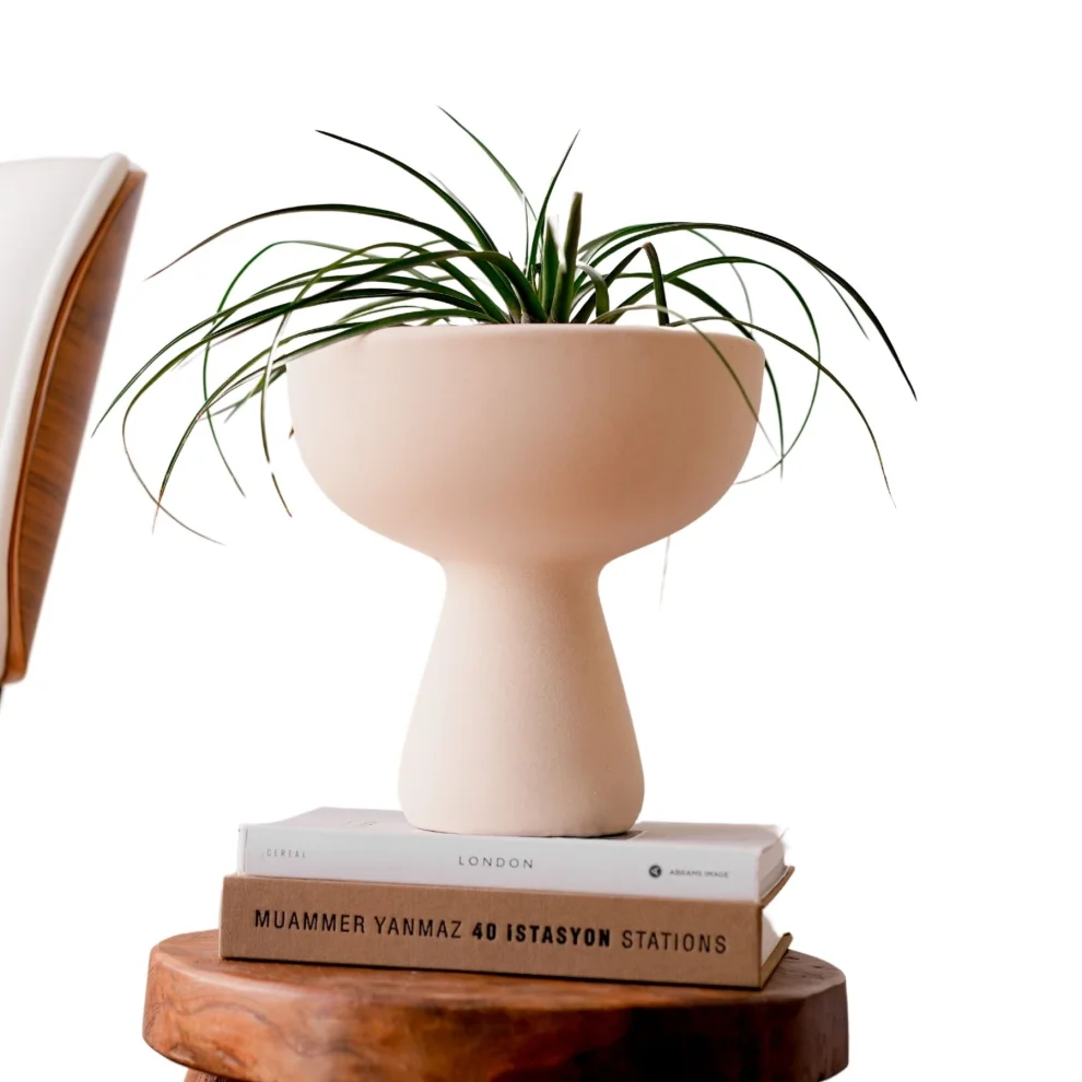 Beige & Stone - Mushroom Vase Decorative Object