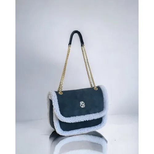 Bloomsbury İstanbul - Les Alpes Suede Shearling Shoulder Bag