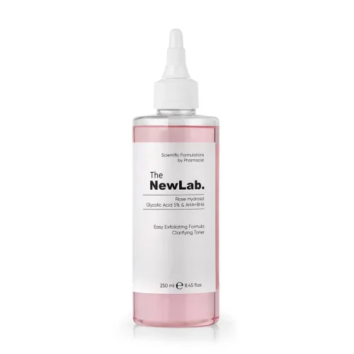 The NewLab - Canlandırıcı & Cilt Tonu Eşitleyici Toner Rose Hydrosol Glycolic Acid 5% & Aha+bha 250 Ml