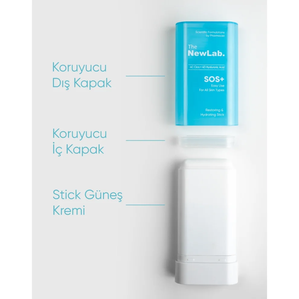 The NewLab - Onarıcı Ve Nemlendirici Stick Güneş Kremi 4c Cica 4d Hyaluronic Acid