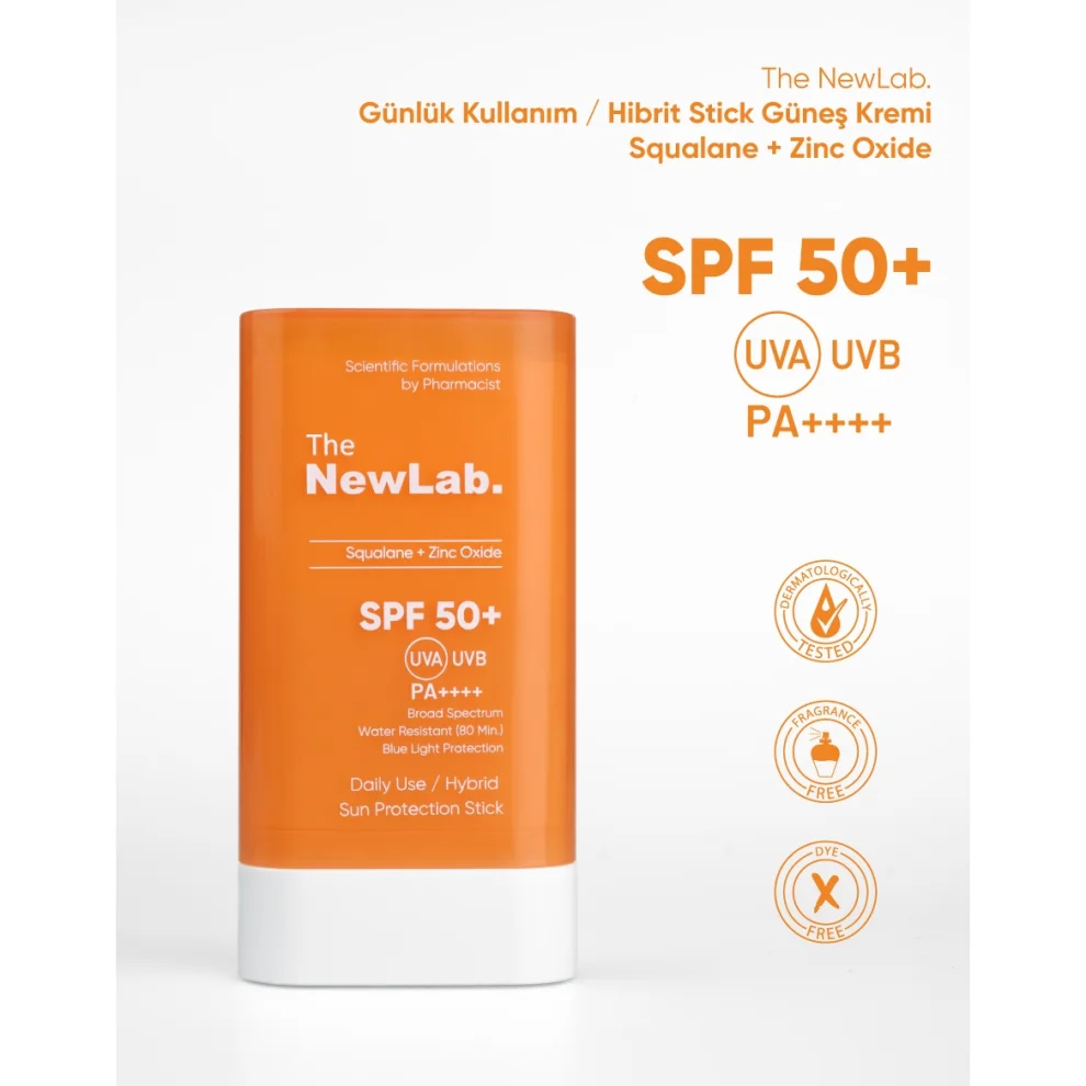 The NewLab - Stick Güneş Kremi Spf 50 (uva-uvb Pa ) Water Resistant (80dk.) Blue Light Protection