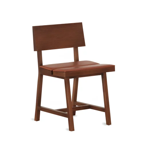 ANANAS - Pi Oak Backrest, Upholstered Chair