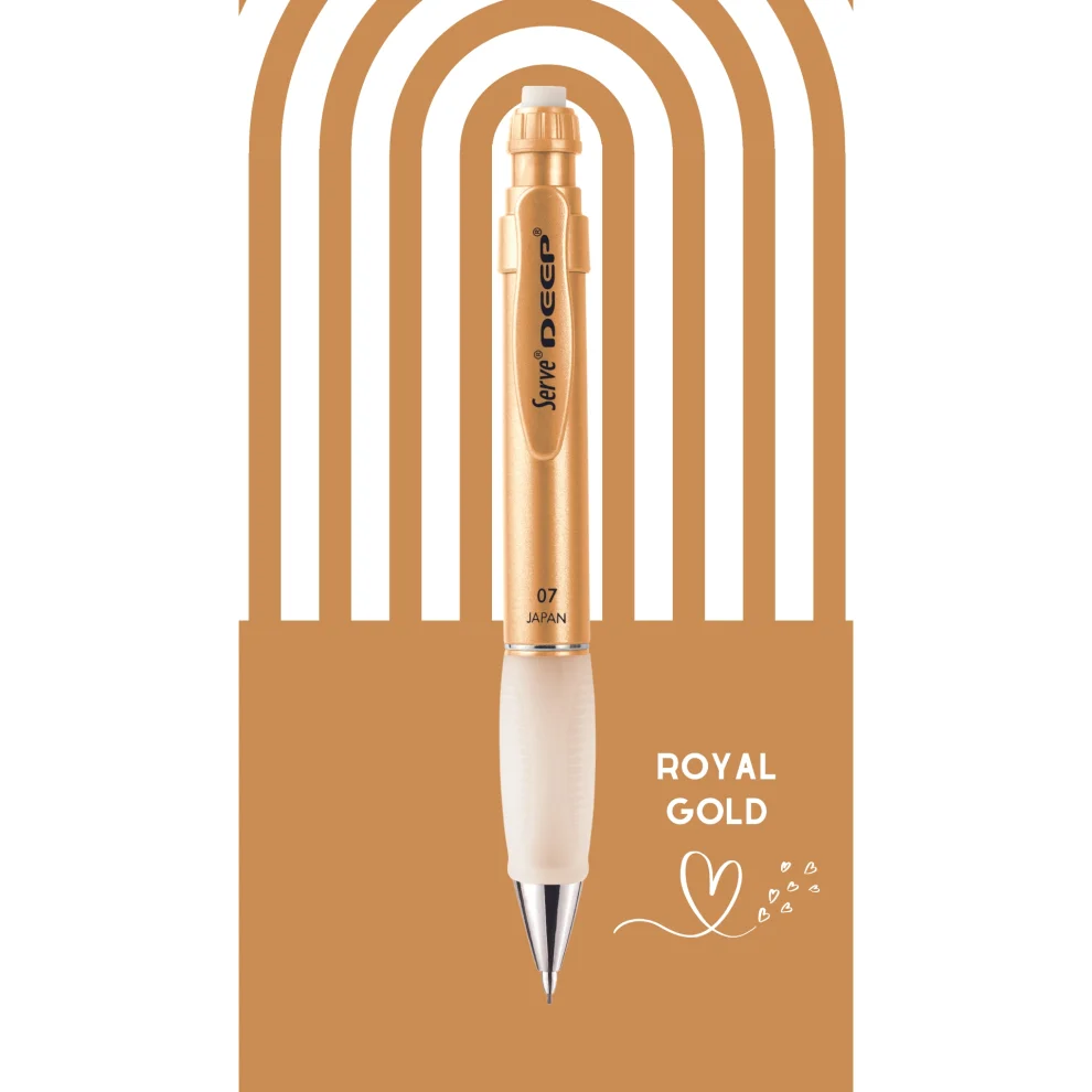 Serve - Deep Mechanical Pencil Gold | hipicon