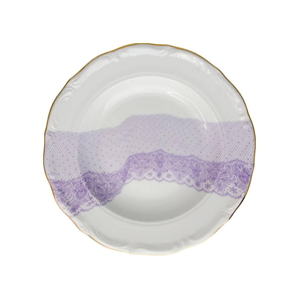 Gorgo Iruka - Volante Dantelle Porcelain Deep Plate