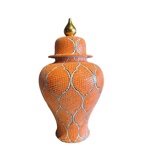 Saleenart Design Objects - Tıssue Patterned Shah Cube Object
