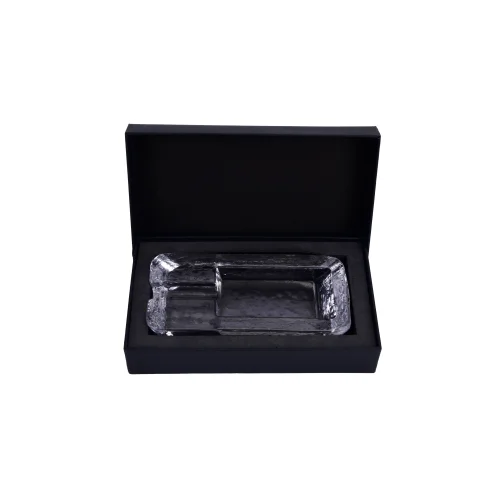 ZM Decor - Cigar Ashtray With Leather Case