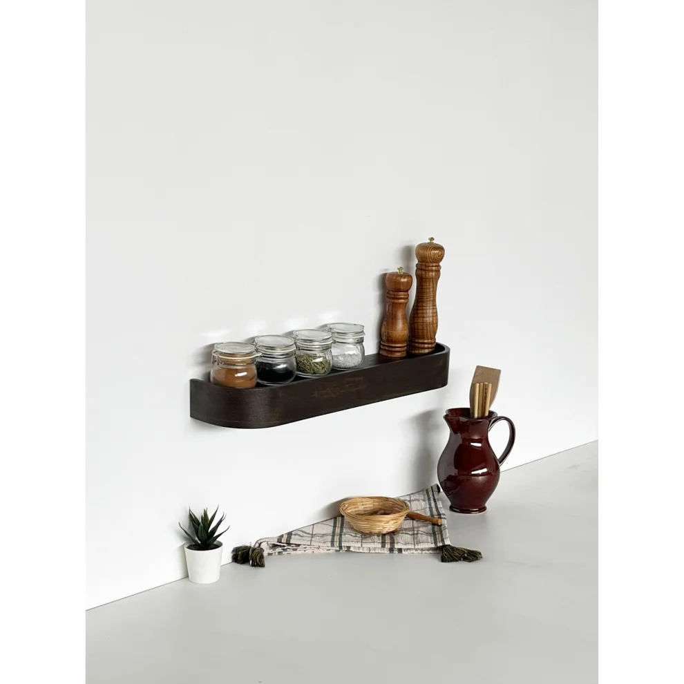 Fagus Wood - Wooden Natural Solid Wall Shelf