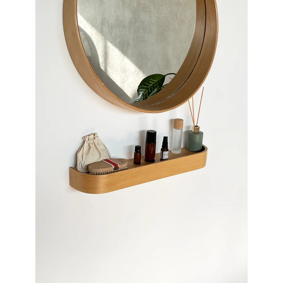 Fagus Wood - Wooden Natural Solid Wall Shelf