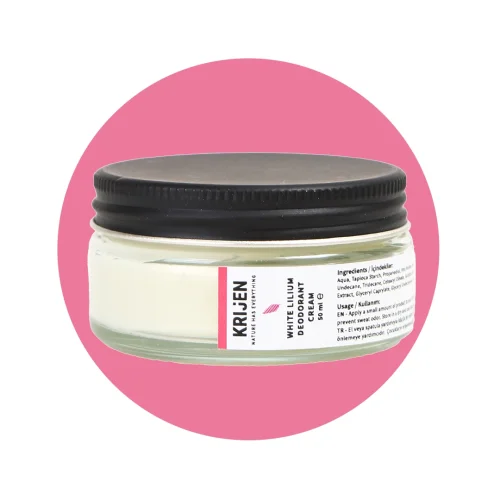 Krijen - White Lily & Grape Seed Cream Deodorant 50 Ml