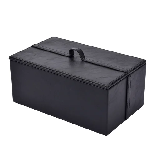 ZM Decor - Leather Box With Black Lid 23*33*10 Cm