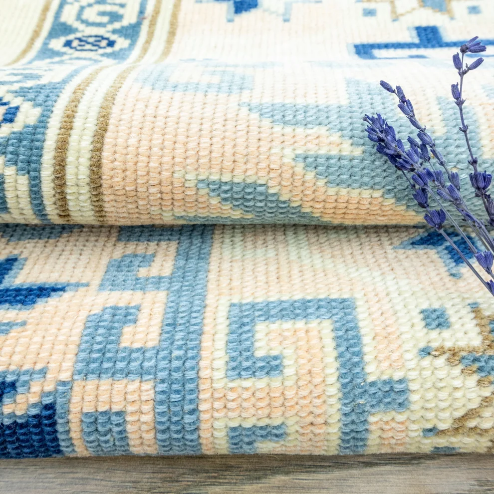 Soho Antiq - Helsa Rustic Designed Hand-woven Wool Rug 210x287 Cm