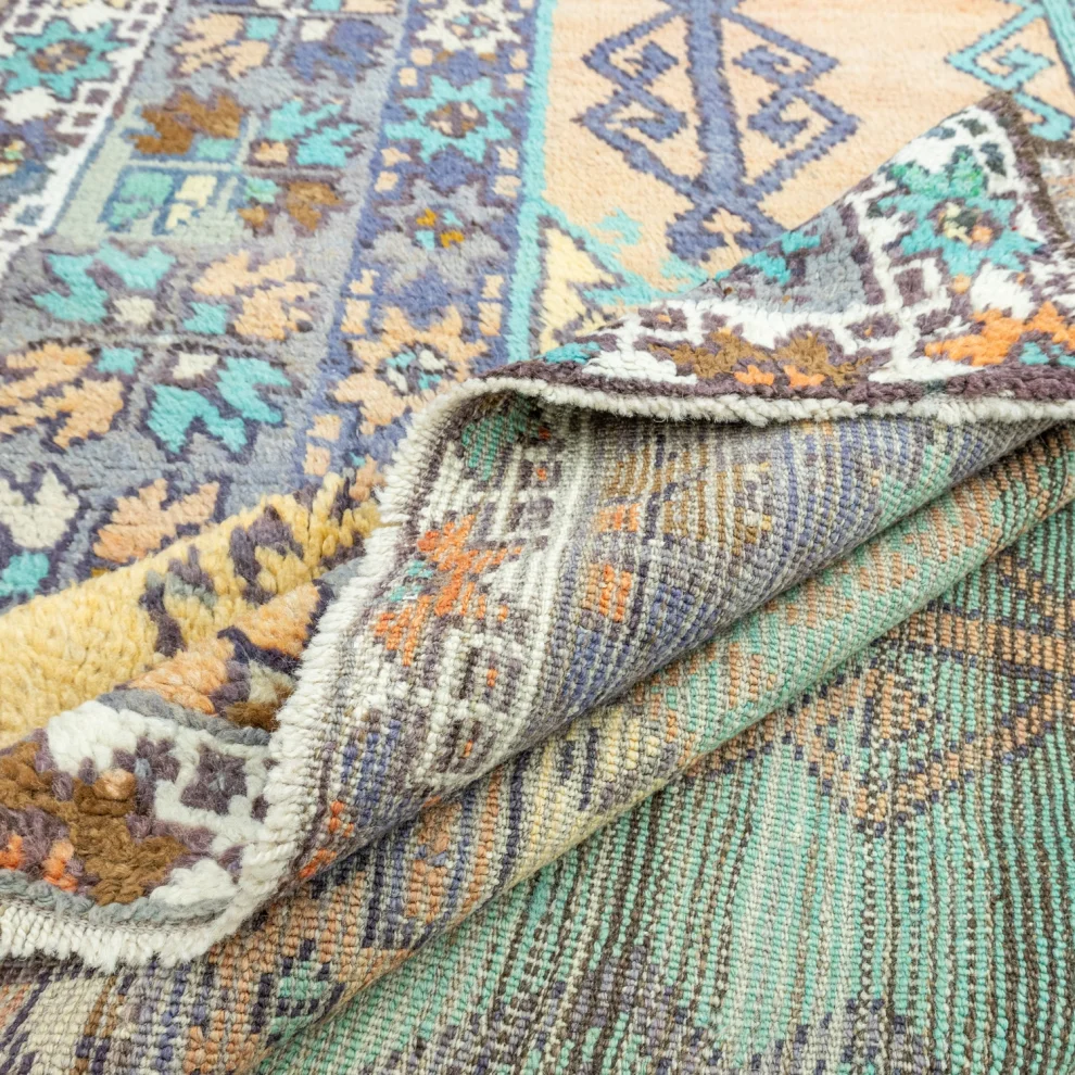 Soho Antiq - Tayte Abudance Patterned Colorful Wool Rug 158x371 Cm