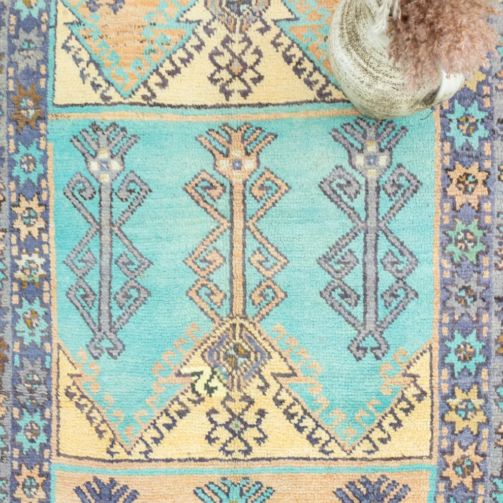 Soho Antiq - Tayte Abudance Patterned Colorful Wool Rug 158x371 Cm