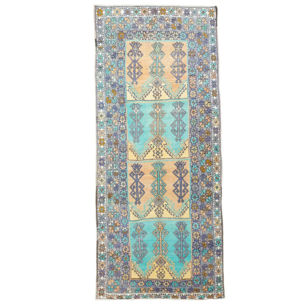 Soho Antiq - Tayte Abudance Patterned Colorful Wool Rug 158x371 Cm